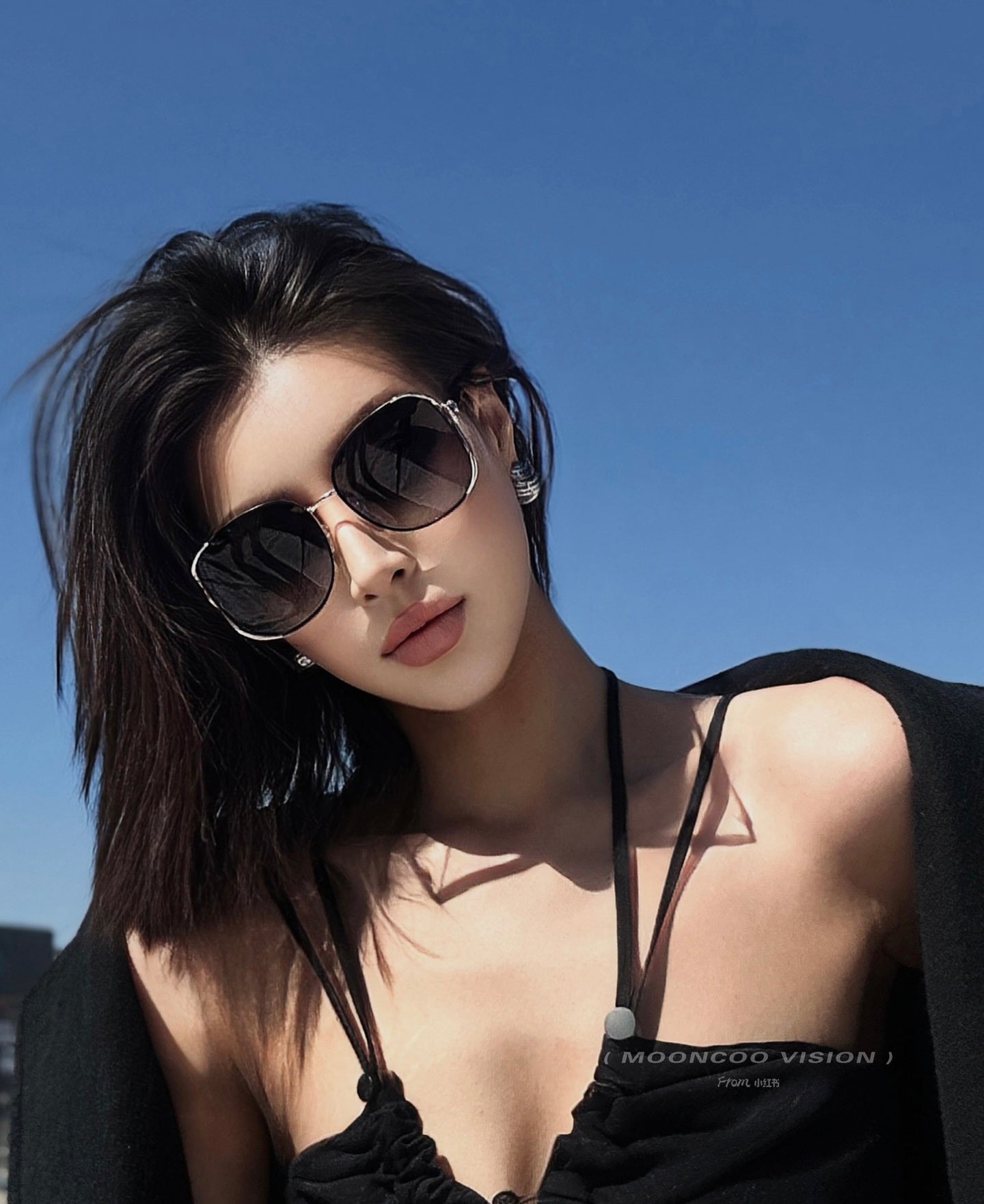 RUNWAY CAT EYE SUNGLASSES M8321 IN ACETATE