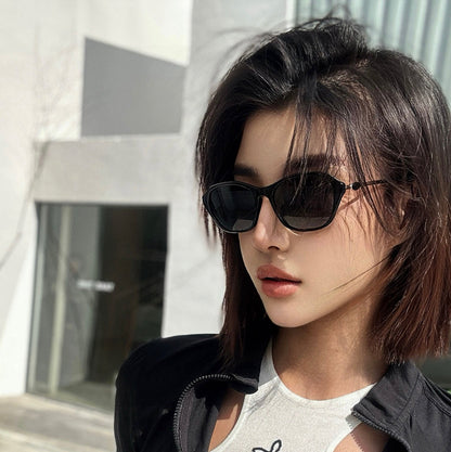 OVAL FRAME SUNGLASSES G4906 IN ACETATE AND METAL