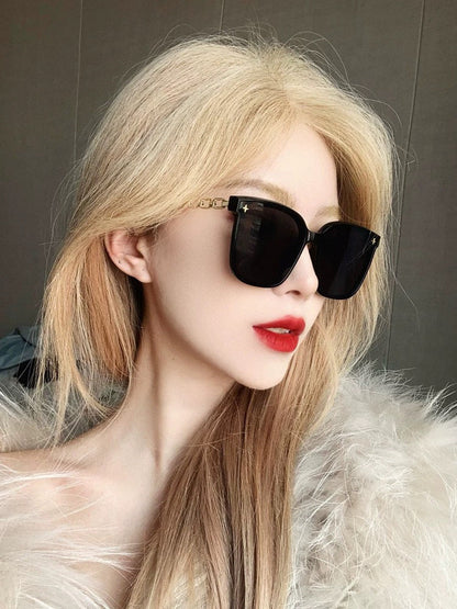 CHAIN SQUARE SUNGLASSES L8233 IN ACETATE