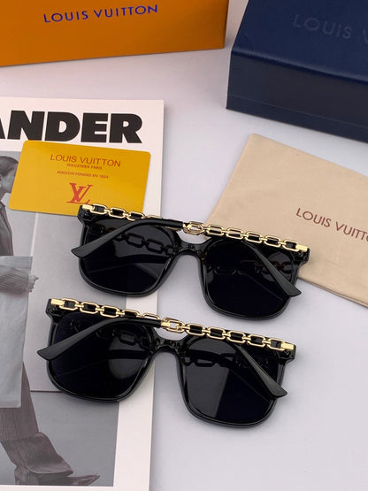 CHAIN SQUARE SUNGLASSES L8233 IN ACETATE