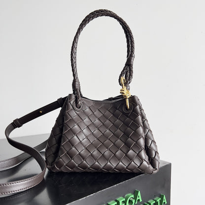 BV Small Parachute 21 Chocolate Lambskin Ghw