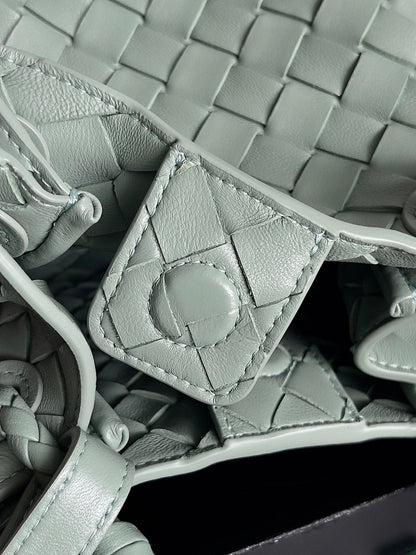 BV Small Parachute 21 Seafoam Lambskin Ghw