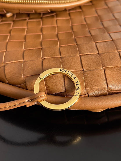 MEDIUM GEMELLI SHOULDER BAG 36 IN BROWN LAMBSKIN