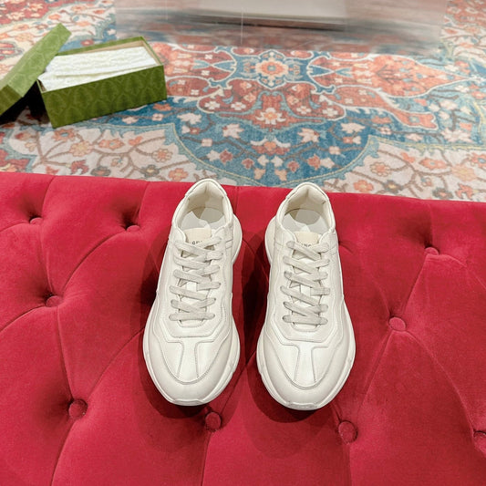 GG RHYTON TRAINER WHITE CALFSKIN