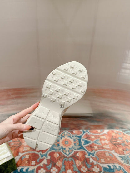 GG RHYTON TRAINER WHITE CALFSKIN