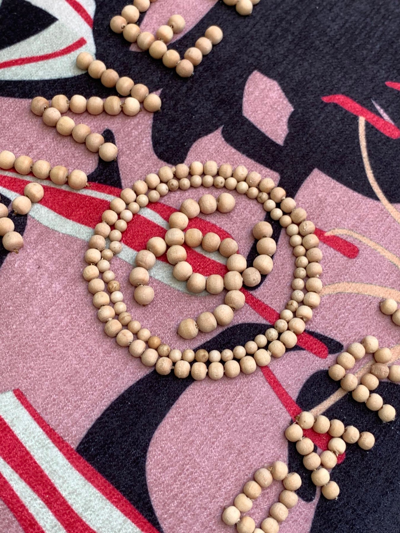 CC CLASSIC LARGE 38 TOTE IN LIGHT PINK MIX COLORFUL CANVAS