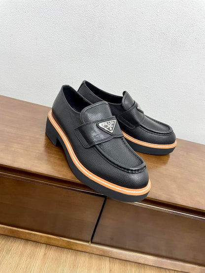 PRA CHOCOLATE LOAFERS BLACK CALFSKIN