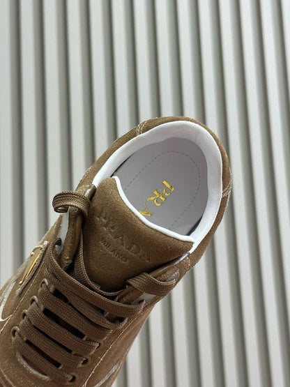 PRA TRAIL FADED SUEDE SNEAKERS CINNAMON