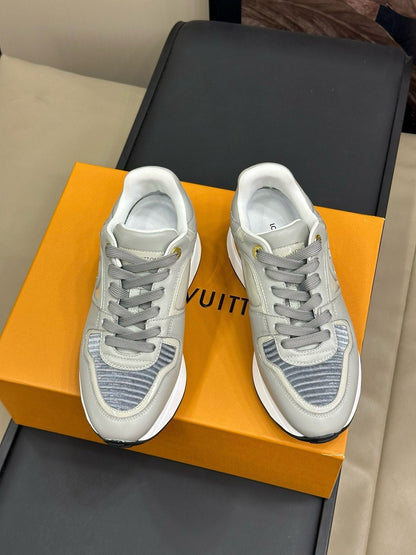 LV NEO RUN AWAY SNEAKER IN DOLPHIN GRAY CALFSKIN