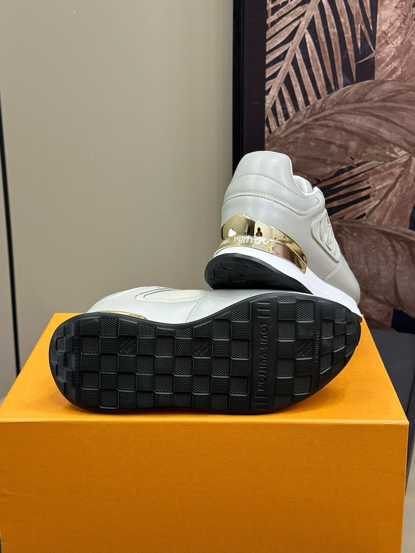 LV NEO RUN AWAY SNEAKER IN DOLPHIN GRAY CALFSKIN