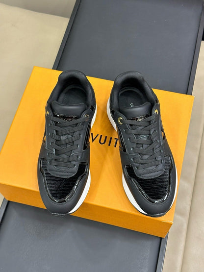 LV NEO RUN AWAY SNEAKER IN BLACK CALFSKIN