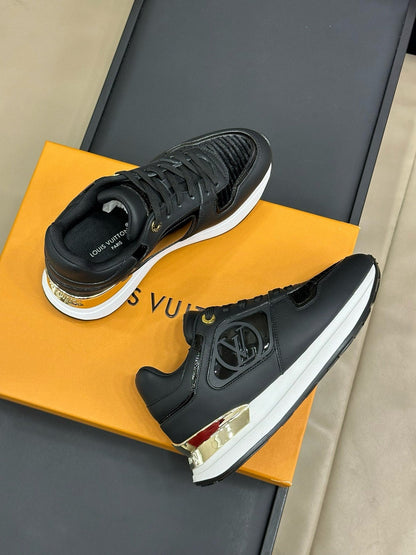 LV NEO RUN AWAY SNEAKER IN BLACK CALFSKIN