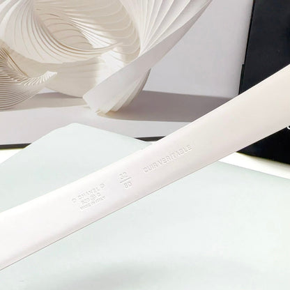 CC 30MM BELT IN WHITE CALFSKIN METAL HARDWARE