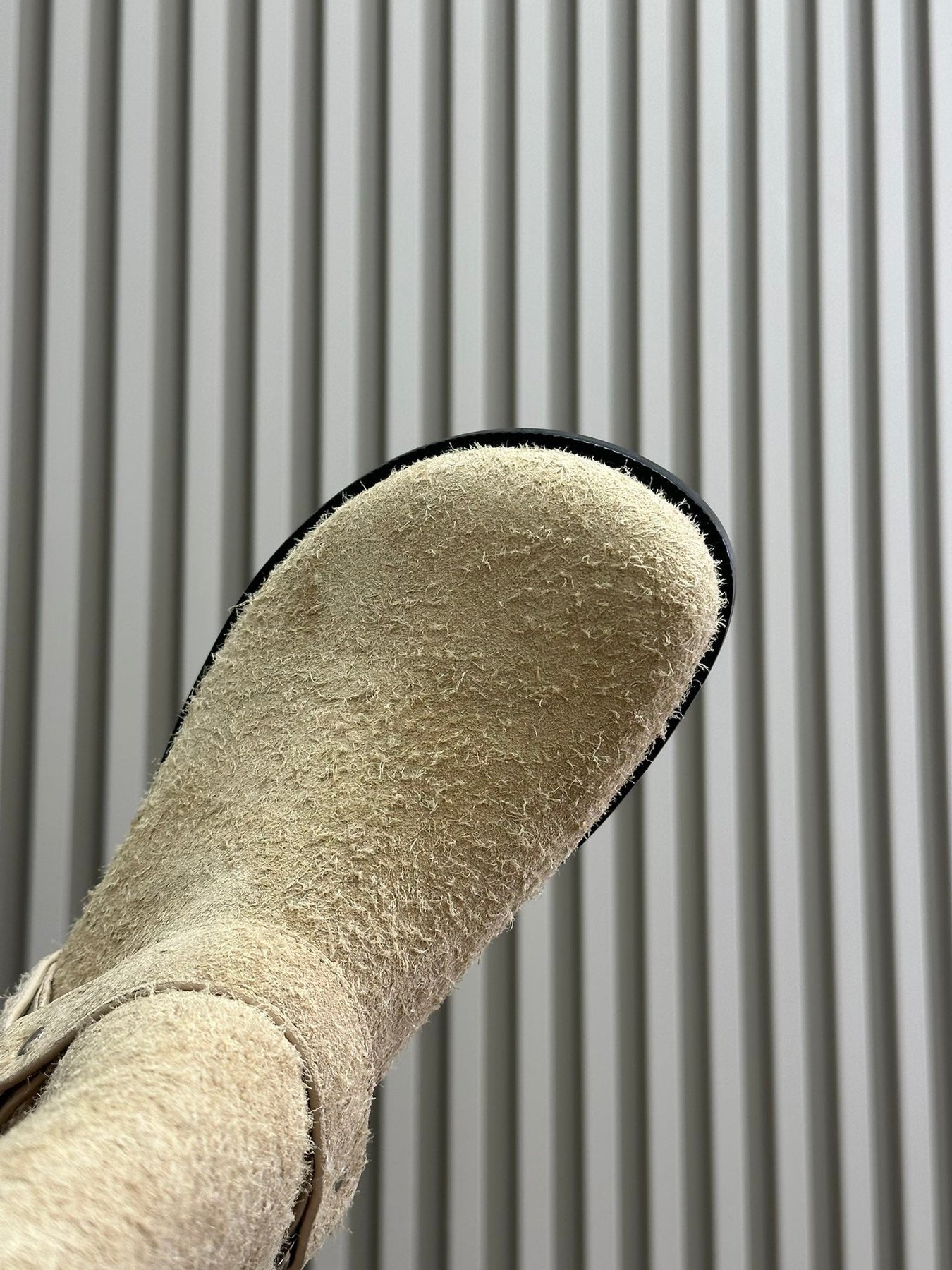 LW CAMPO BIKER BOOT KHAKI SUEDE