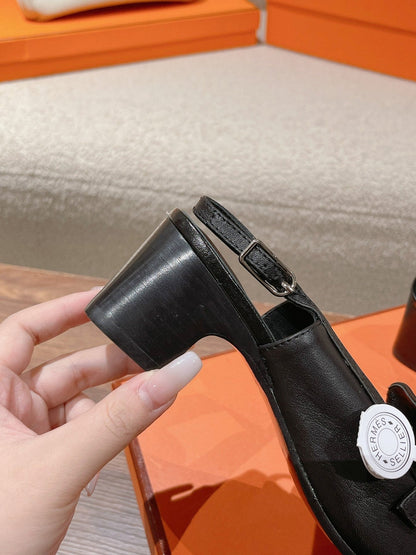 INFINIE 50 PUMP BLACK LAMBSKIN