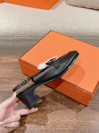 INFINIE 50 PUMP BLACK LAMBSKIN