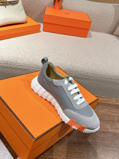 MAINLAND SNEAKER IN ASH GRAY SUEDE AND SHARK GRAY BREATHABLE MESH FABRIC