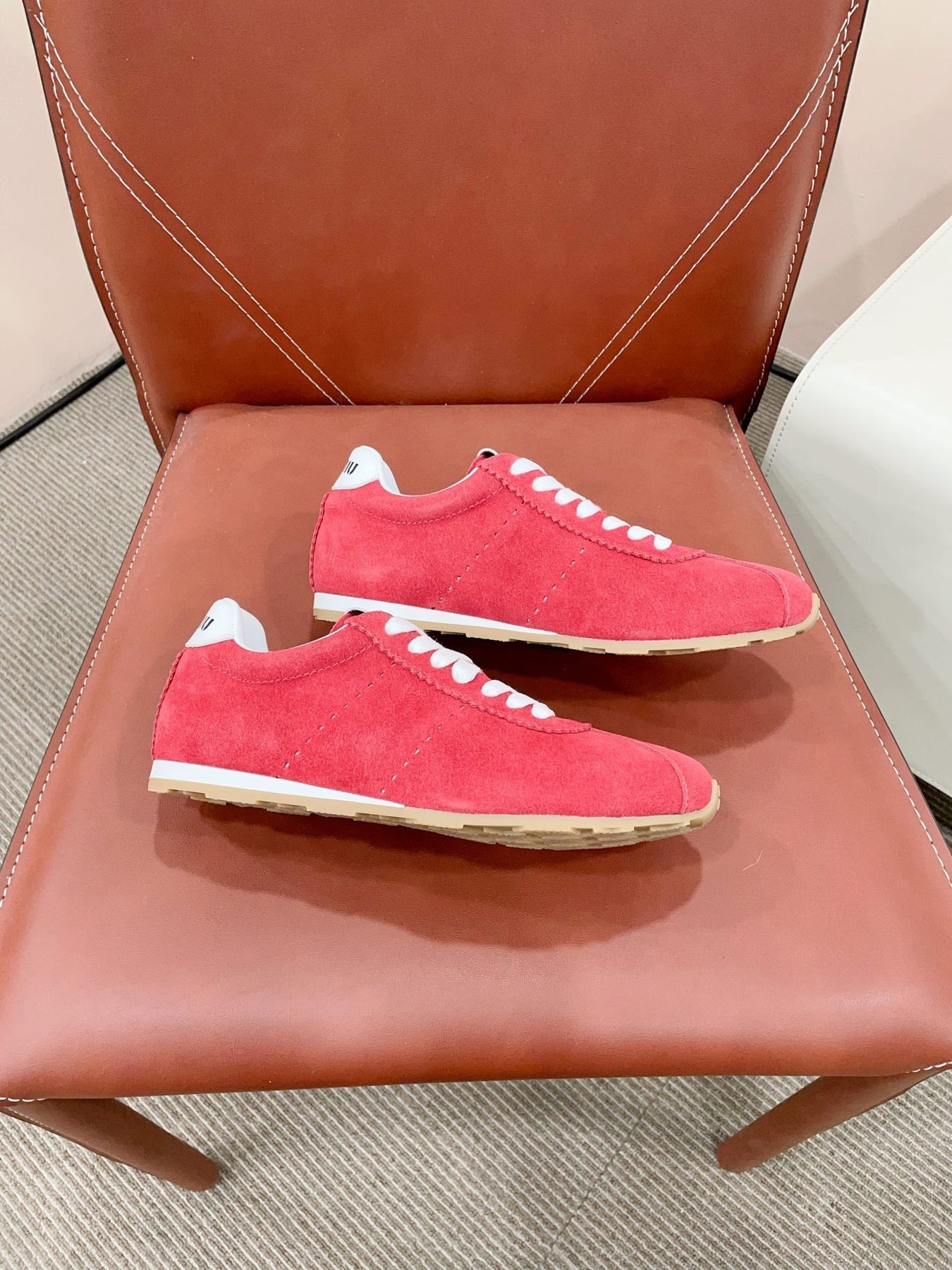 PLUME SUEDE SNEAKERS WATERMELON