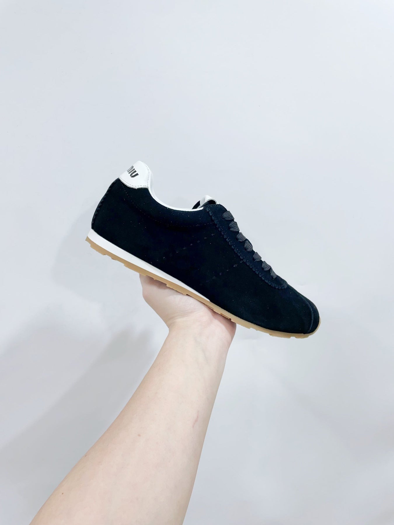 PLUME SUEDE SNEAKERS BLACK