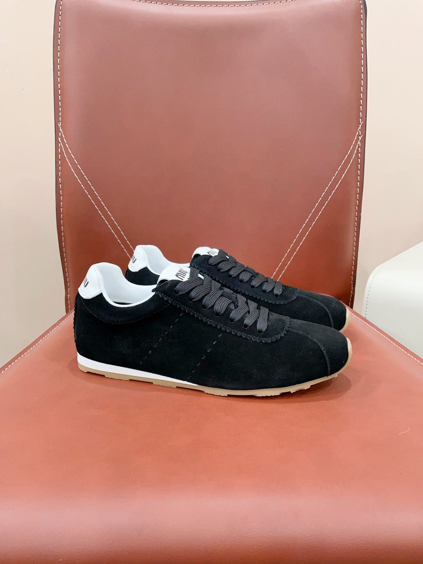 PLUME SUEDE SNEAKERS BLACK
