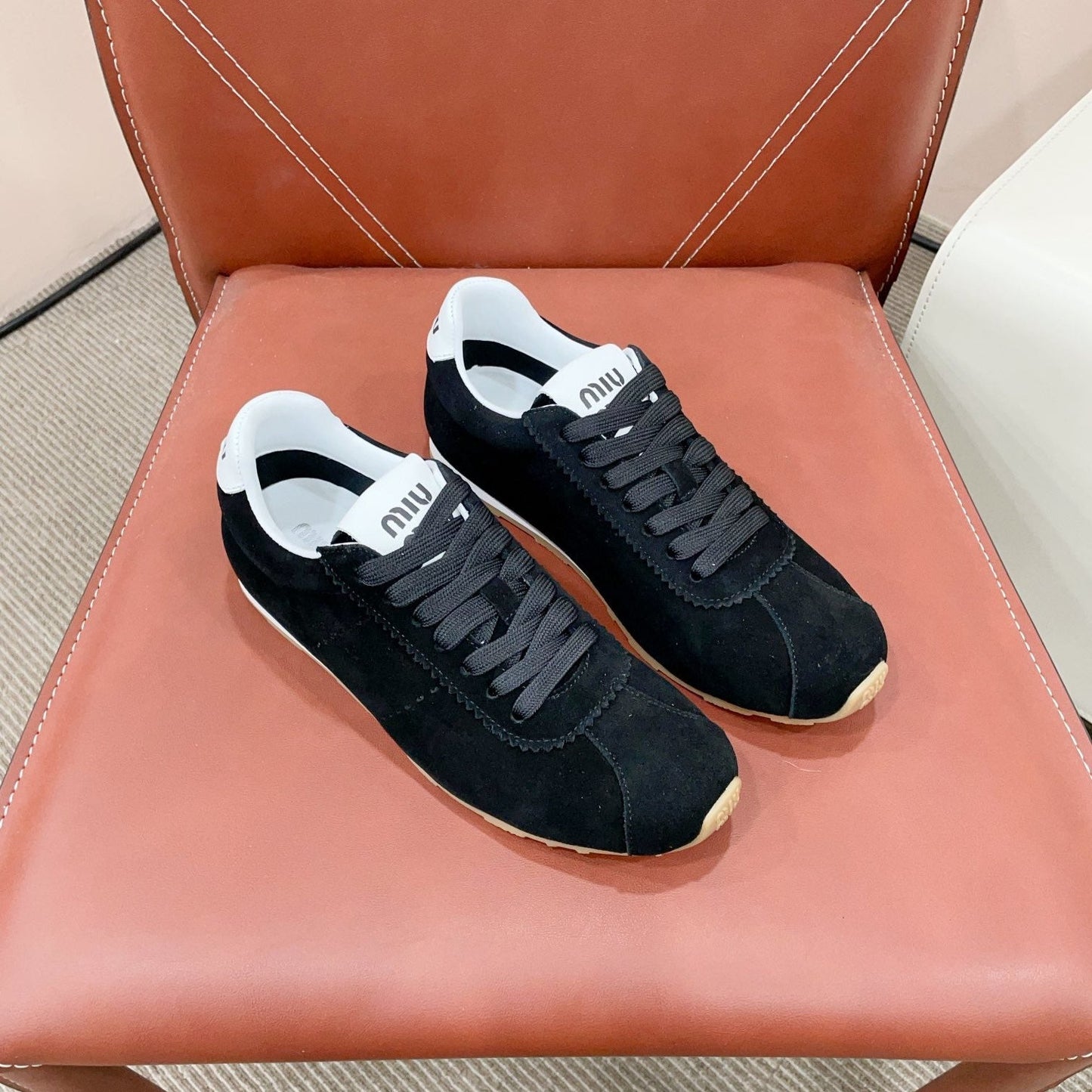 PLUME SUEDE SNEAKERS BLACK