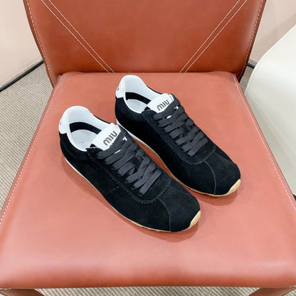 PLUME SUEDE SNEAKERS BLACK