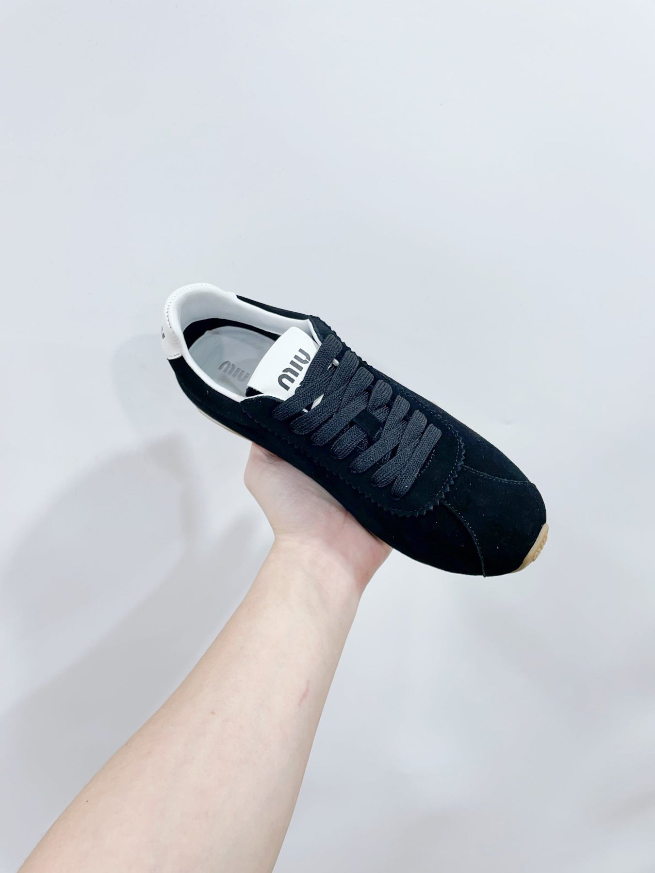 PLUME SUEDE SNEAKERS BLACK