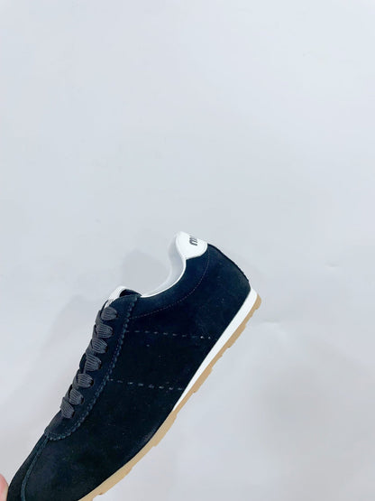 PLUME SUEDE SNEAKERS BLACK
