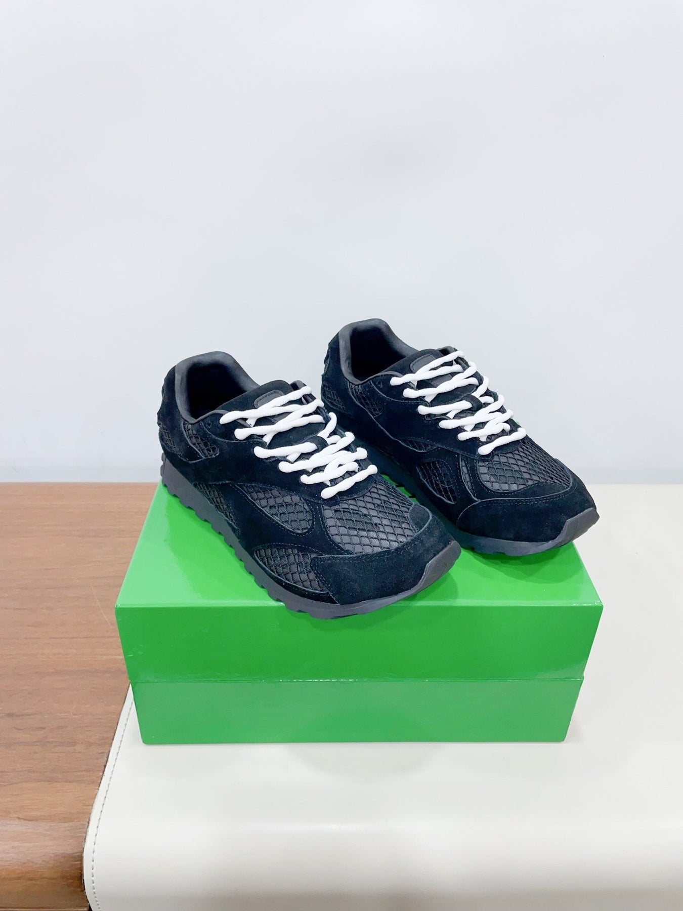 ORBIT SNEAKER IN BLACK SUEDE AND TECHNICAL MESH