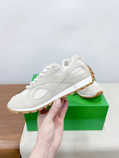 ORBIT SNEAKER IN SEA SALT SUEDE AND TECHNICAL MESH