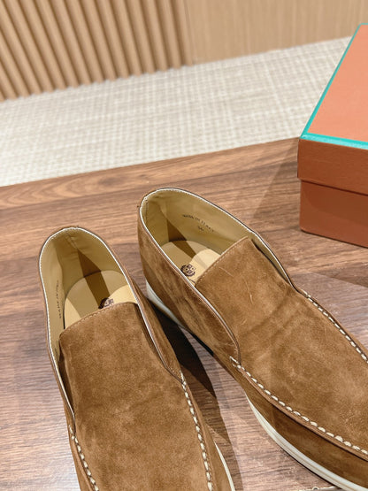 LP OPEN WALK LOAFERS SEPIA SUEDE