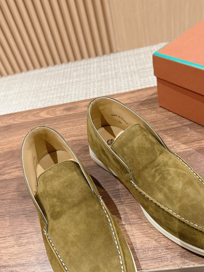 LP OPEN WALK LOAFERS BRIGHT OLIVE SUEDE