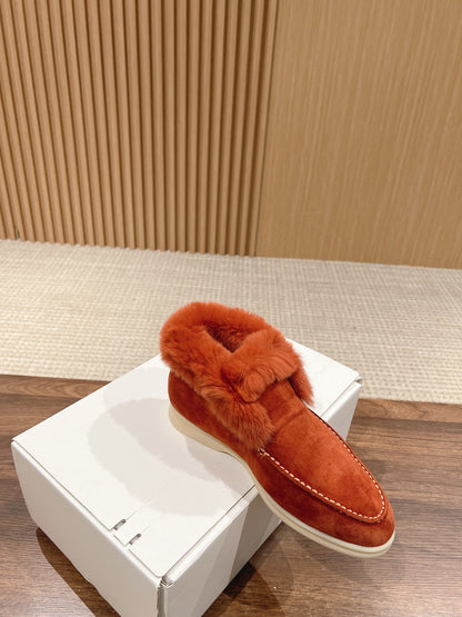 LP CLASSIC SUMMER CHARMS WALK LOAFERS BURNT ORANGE CALFSKIN