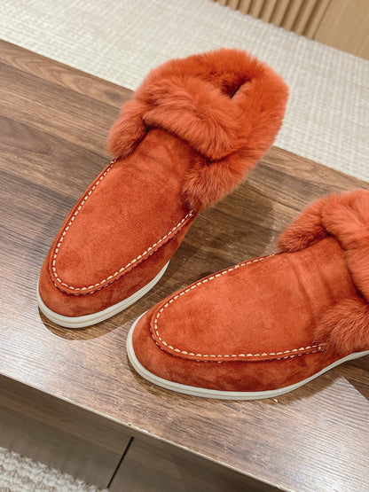 LP CLASSIC SUMMER CHARMS WALK LOAFERS BURNT ORANGE CALFSKIN