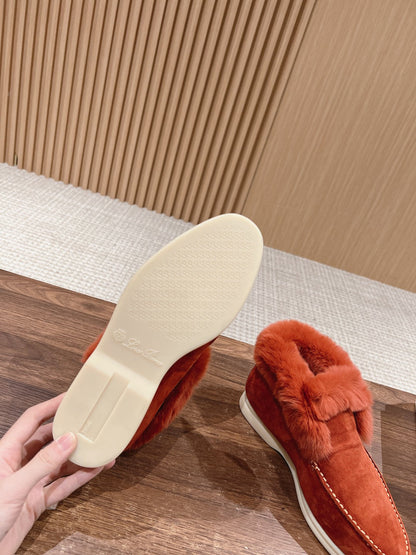 LP CLASSIC SUMMER CHARMS WALK LOAFERS BURNT ORANGE CALFSKIN