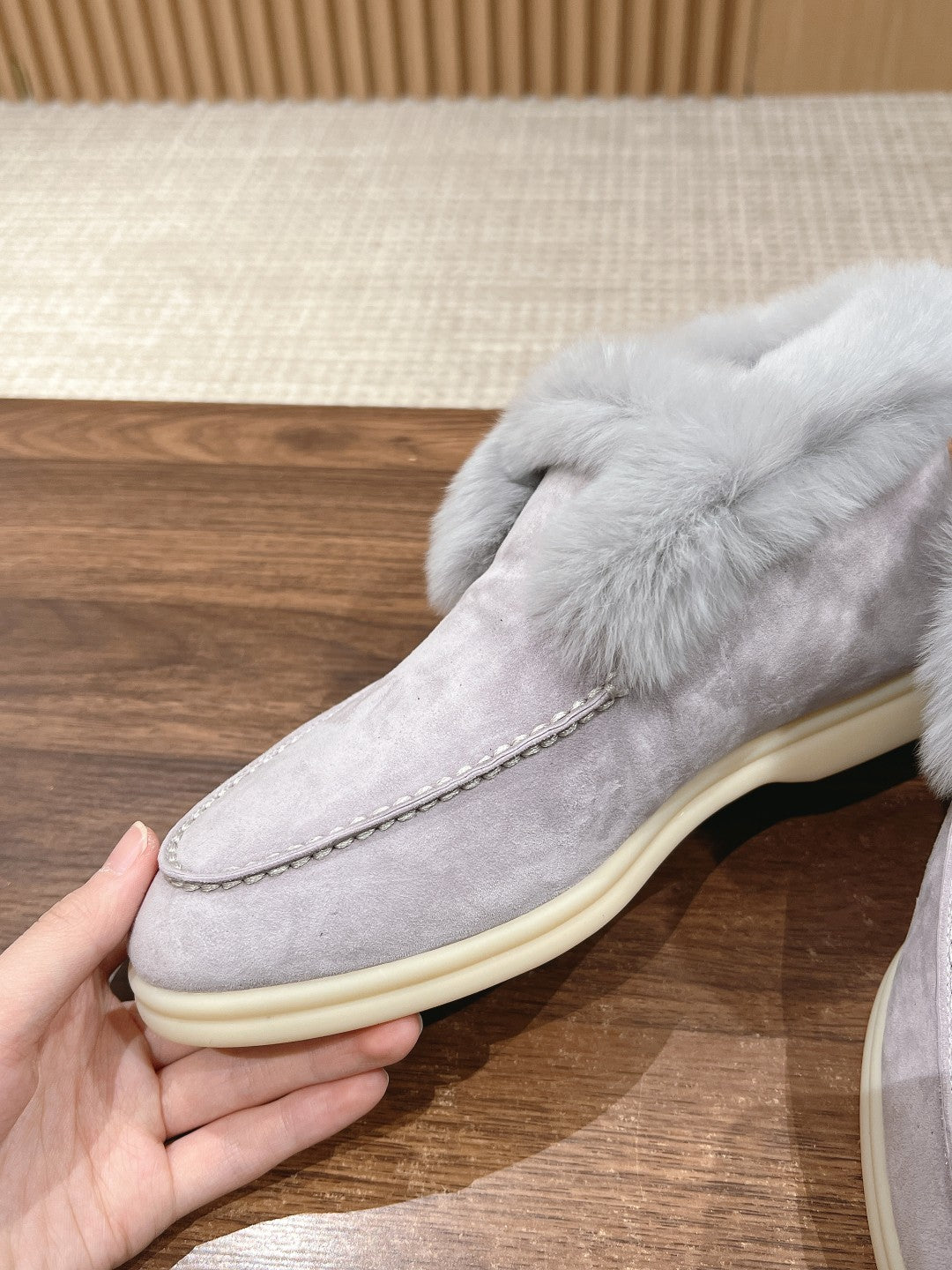 LP CLASSIC SUMMER CHARMS WALK LOAFERS BRIGHT GRAY CALFSKIN