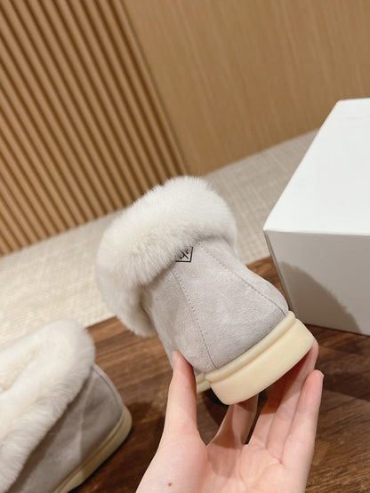 LP CLASSIC SUMMER CHARMS WALK LOAFERS LIGHT GRAY CALFSKIN