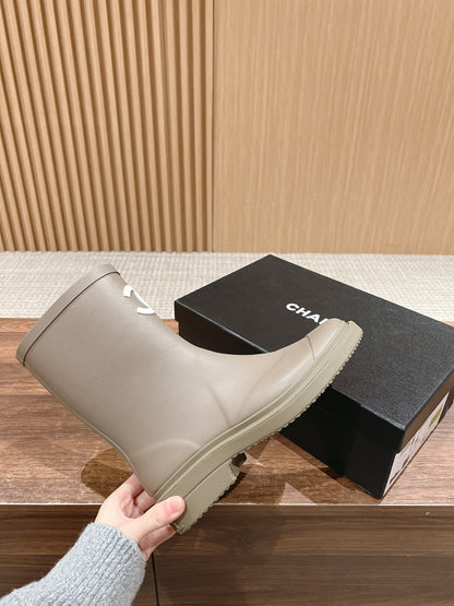 CC RAIN BOOTS GREY TPU WITH WHITE LOGO