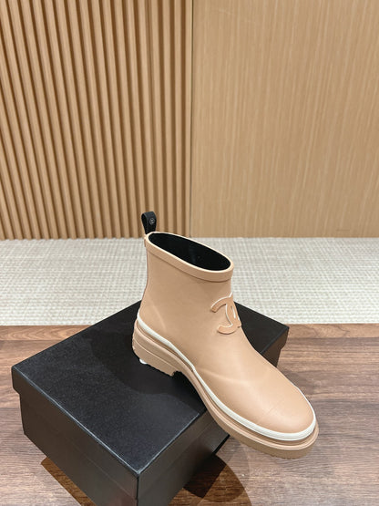 CC RAIN BOOTS BEIGE CREAM TPU