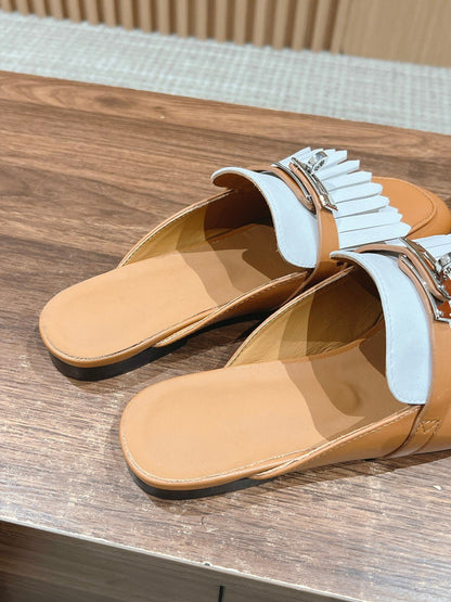 OZ Mule Fringed Bronze