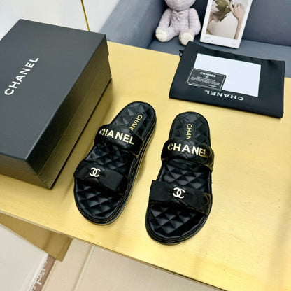 DAD SANDALS WITH BOW IN BLACK LAMBSKIN MULE