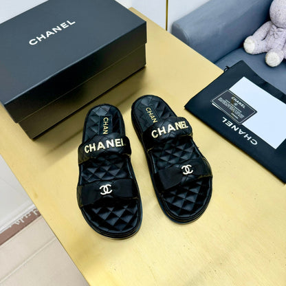 DAD SANDALS WITH BOW IN BLACK LAMBSKIN MULE