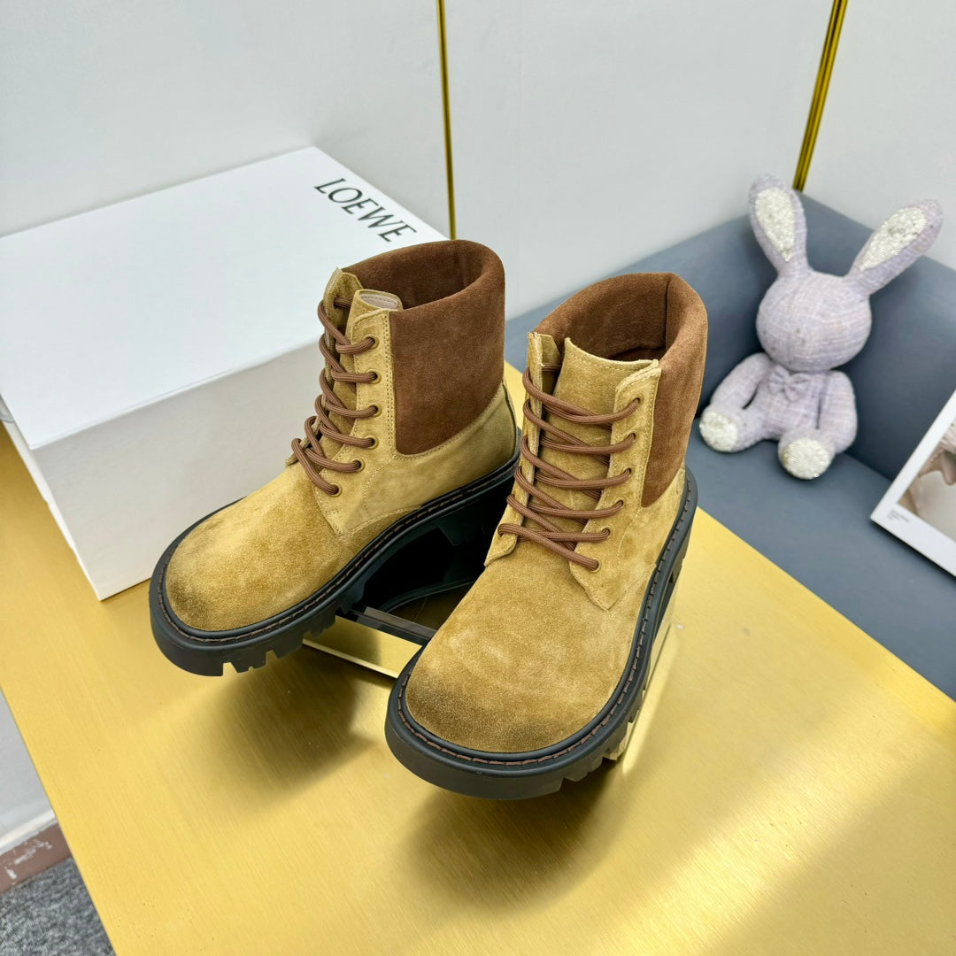 LW SIERRA COMBAT BOOT GOLD SUEDE