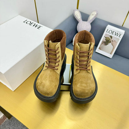 LW SIERRA COMBAT BOOT GOLD SUEDE