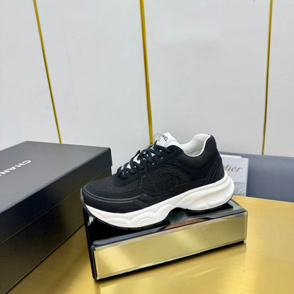 DAD SNEAKER IN BLACK SUEDE AND BREATHABLE MESH