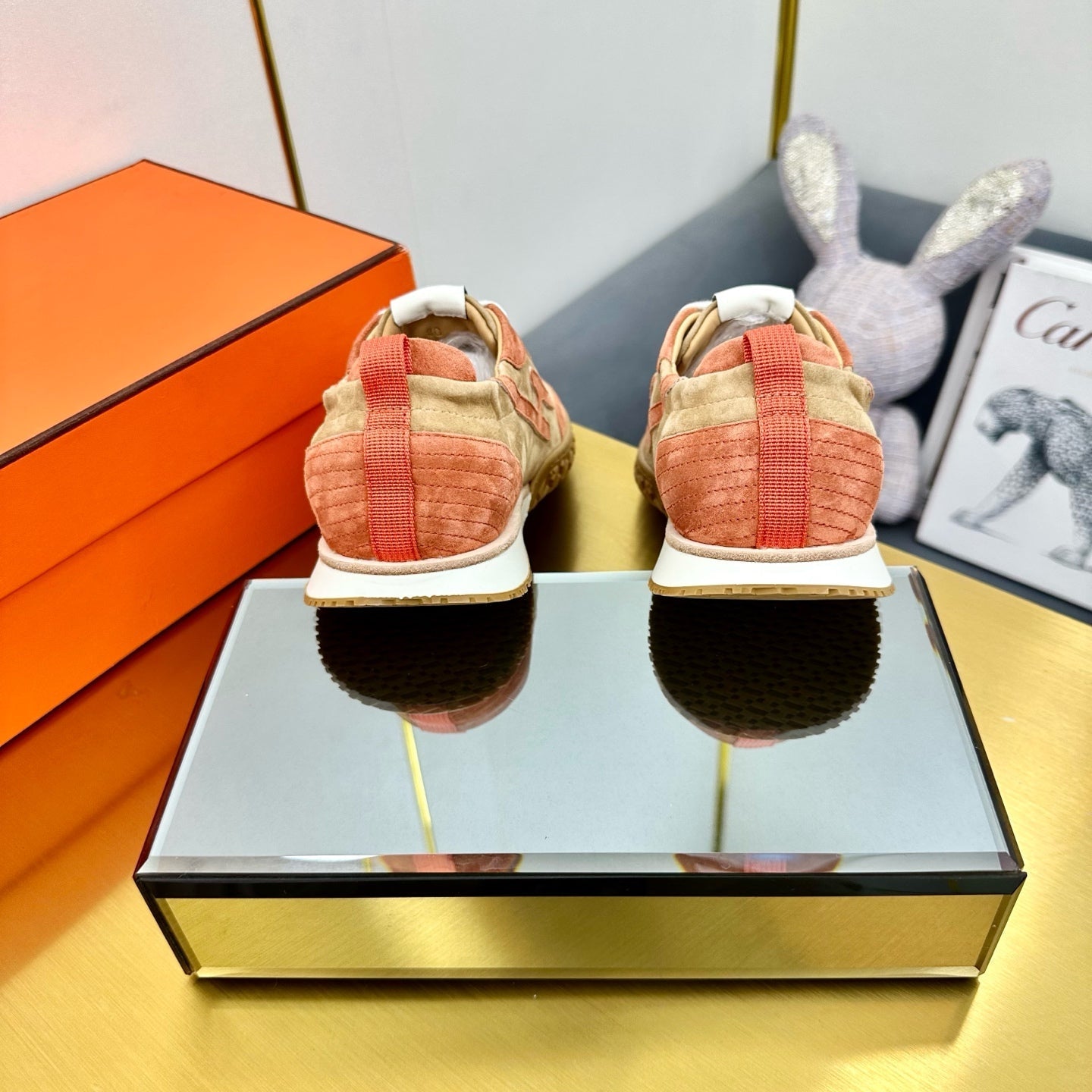 JET SNEAKER IN HONEY MIX TIGER ORANGE