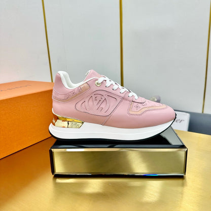 NEO RUN AWAY SNEAKER IN ROSE PINK CALFSKIN