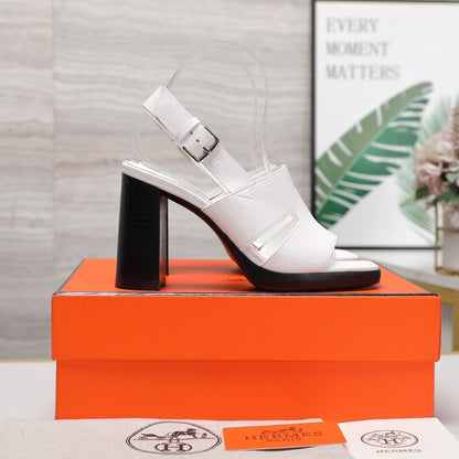 ERIS 95 SANDAL WHITE CALFSKIN