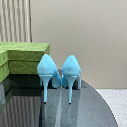 GG 105 HIGH HEEL PUMP SKY LAMBSKIN