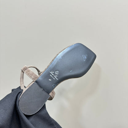 LP MINDIL SANDAL LIGHT BROWN SUEDE